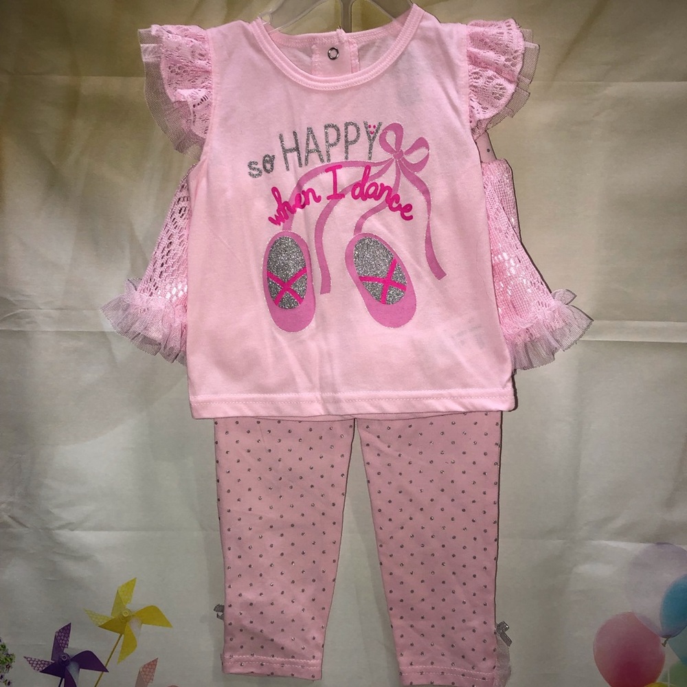 NWT- Girls legging set